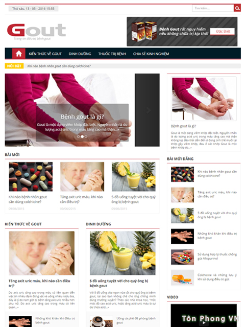 Gout căn bệnh thường gặp và nguy hiểm