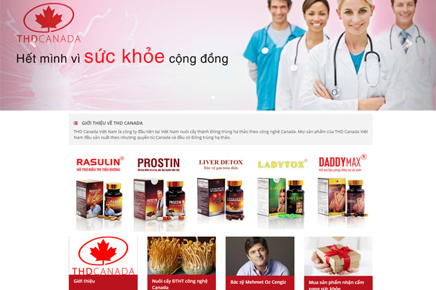 Thiết kế web công ty dược phẩm