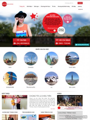 Website du học của tôn phong