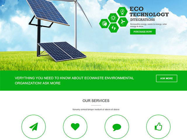 Thiết kế web công ty - tổ chức môi trường, dịch vụ xử lý môi trường